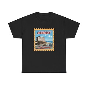 Cartolina da Beirut - T-shirt unisex in cotone pesante