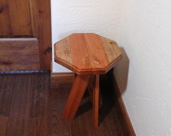 One of a kind handcrafted stool/plant stand.