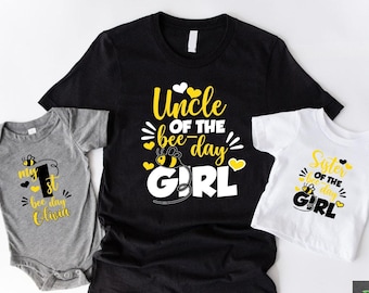 First Bee Day Birthday Matching Family Shirts,First Birthday Shirt,Mommy and Me Shirt,Family Bee Day Shirt,Grandparent Shirts For Birthday