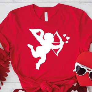 Cute Cupid Shirt, Womens Valentines Day Shirt, Funny Love Shirt, Valentine&#39;s Day Cupid Love Arrow Shirt,Romantic Arrow Tee, Valentine&#39;s Gift