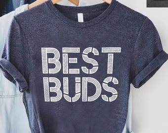 Best Buds Shirts, Dad and Kids Matching Tees,Father and Son Tee,Funny Fathers Day Gift,Daddy and Me,Dad and Daughter,Parent and Kid Matching