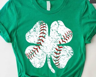 St Patricks Day Baseball Shirt,St Patricks Gift For Baseball Lover,Irish Baseball Team Shirt,Baseball Shamrock Tee,St Pattys Baseball Clover