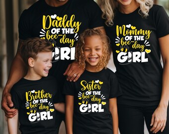 First Bee Day Birthday Matching Family Shirts