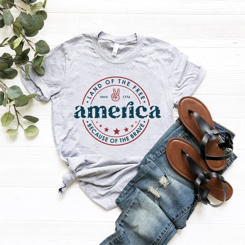 Memorial Day Shirt,land of the Free Because of the Brave America Shirt ...