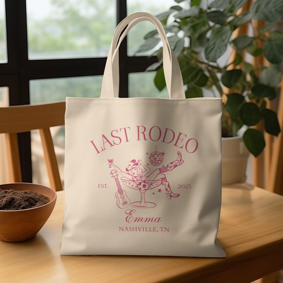 Personalized Bachelorette Gift Bags,last Rodeo Bachelorette Tote Bag ...