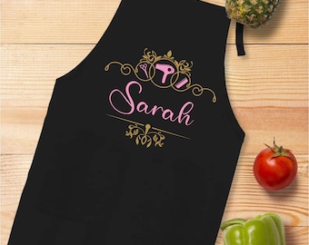 Personalized Name Hair Apron,Gift For Hairdresser,Custom Barber Apron,Beauty Salon Apron,Hairdresser Apron,Cosmetologist Gift Apron