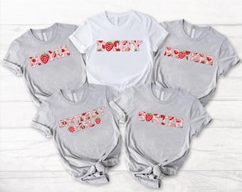 Berry First Birthday Family Matching T-shirt,Strawberry 1st Birthday Girl Tee,Mama Daddy and Me Berry Family Gift,First Birthday Party Shirt