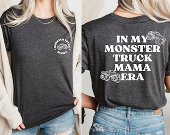 In My Monster Truck Mama Era Shirt,Funny Mothers Day Gift,Monster Truck Mom Shirt, Boy Birthday Party Shirt, New Mom Gift,Pregnant Mom Shirt