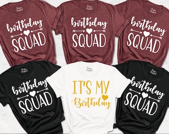 Its My Birthday Shirt,Birthday Party Matching Gift for Her,Birthday Crew Shirts,Birthday Squad Tshirt,Birthday Girl Shirt,Birthday Women Tee