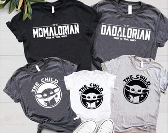 Dadalorian Mamalorian The Child Matching Family Shirt, Funny Fathers Day Gift,Star Wars Gift, This is The Way Tee, Daddy Mommy and Me Outfit