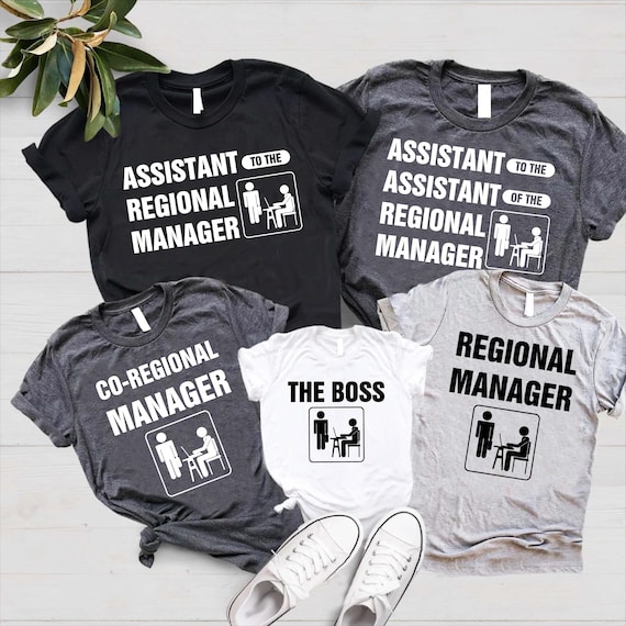 Matching Regional Manager Shirt,First Fathers Day Family Gift,Assistant To The Regional Manager Shirt,The Office Shirt,Father Mother Son Tee