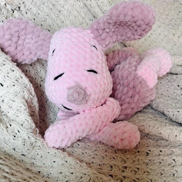 Handgemachte Schweinchen von Winnie Puuh gehäkelte Snuggler Baby-Dusche-Geschenk-Kinderzimmer