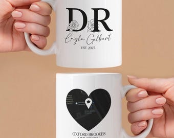 Custom Dr. Coffee Mug, Doctorate Mug, Custom Graduation Gift, Custom Mug, PHD Student Gift, New Doctor Mug, Custom Gift, Gift for Doctor