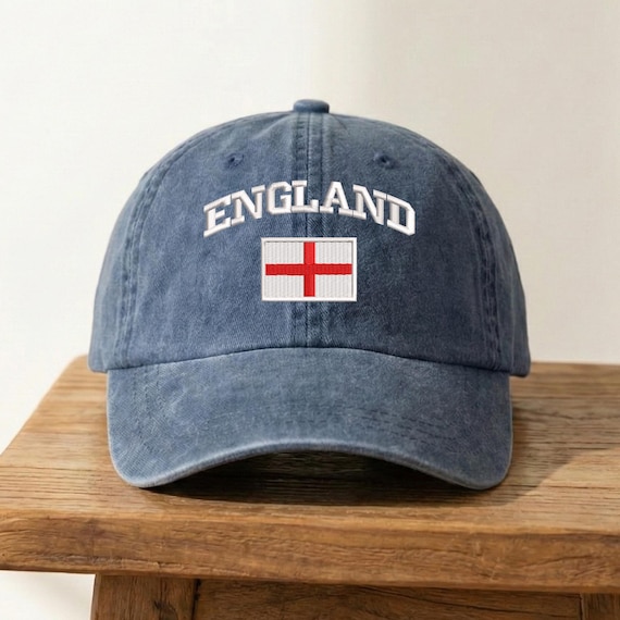 England Embroidered Hat, World Cup 2026 Baseball Cap, UK Hat, England Soccer Fan Cap, England Embroidered Gift, Sport Lover
