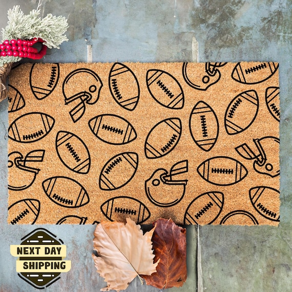 Football Season Doormat, Football Lover Gift, Doormat for Football, Fall Doormat, Outdoor Doormat, Fall Decor, Football Season, Entryway Mat