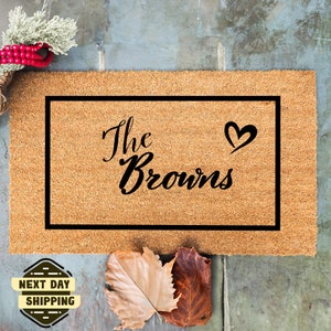 Custom Doormat, Personalized Doormats With Name, Custom Mat, Monogram Doormat, Housewarming Gift, Closing Gift, New Home Gift, Home Decor