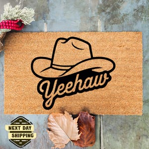 Yeehaw Doormat, Howdy Doormat, Howdy Decor, Western Doormat, Texas Doormat, Front Door Mat, Cowboy Decor, Western Decor, Home Doormat