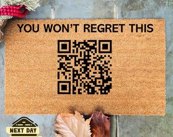 Custom Qr Mat, QR Doormat, Porch Decor, New Home Gift, New Home Decor, Housewarming Gift, Birthday Gift, Outdoor Decor, Doormat Outdoor
