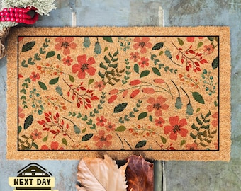Floral Doormat, Welcome Doormat, Housewarming Gift, Boho Doormat, Colorful Doormat, Floral Decor, Floral Gift, Home Doormat, Boho Decor