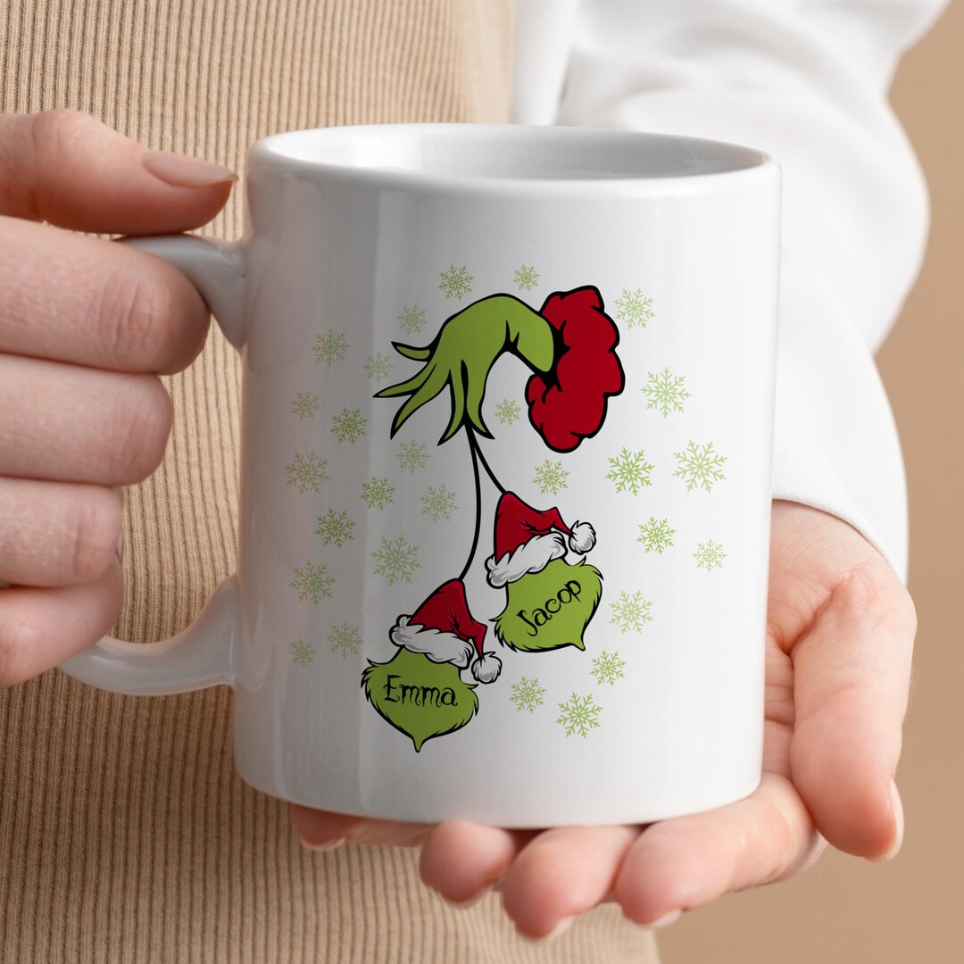 Custom Grinch Mug, Customizable Mug, Family Members Mug, Custom Name ...