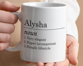 Custom Name Definition Mug, Personalized Mug, Name Meaning Gift, Customizable Mug, Custom Text Mug, Personal Mug, Christmas Gift, Mug
