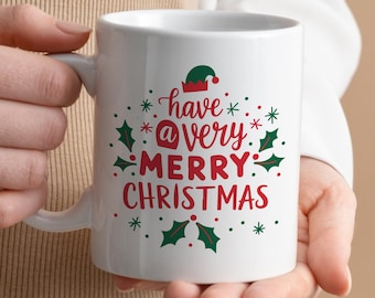 Have A Merry Christmas Mug, Merry Christmas Mug, Christmas Mug, Holiday Coffee Mug, Winter Mug, Holiday Gifts, Christmas Gift, Snowy Mug