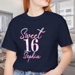 THE BIRTHDAY Tシャツ Personalized Sweet 16 T-shirt, Zebra Print Birthday Shirt