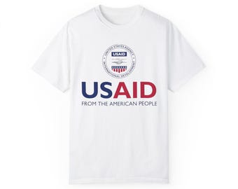 USAID Because Money Doesn't Launder Itself Tee - Unisex Graphic Political Shirt, Statement Tee, Gift for Activist & Patriotic Apparel