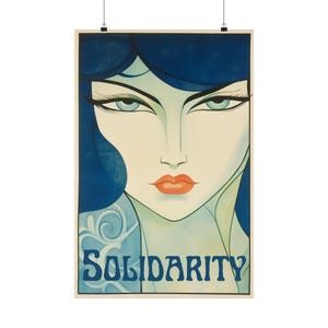 Solidarity Art Nouveau Poster: Workers&#39; Rights Decor