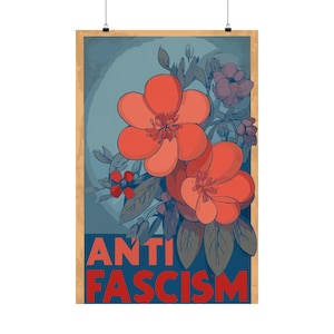 Anti-Fascism Vintage Poster: 1940s Style Resistance Art