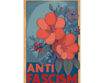 Anti-Fascism Vintage Poster: 1940s Style Resistance Art