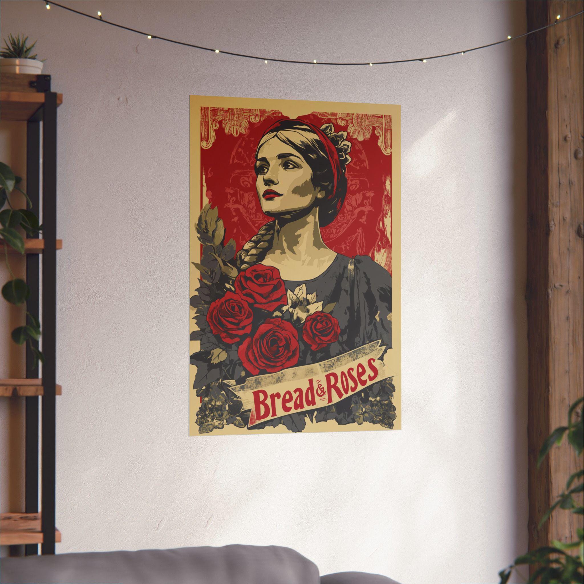 Bread and Roses Poster: Women's Suffrage Movement Art - Etsy