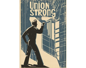 Join A Union Art Print - 8.5x11 Print, Digitally Illustrated on