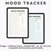 Mood Tracker Printable, Mood Tracker Digital, A5 Mood Tracker Journal ...