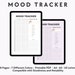 Mood Tracker Printable, Mood Tracker Digital, A5 Mood Tracker Journal ...