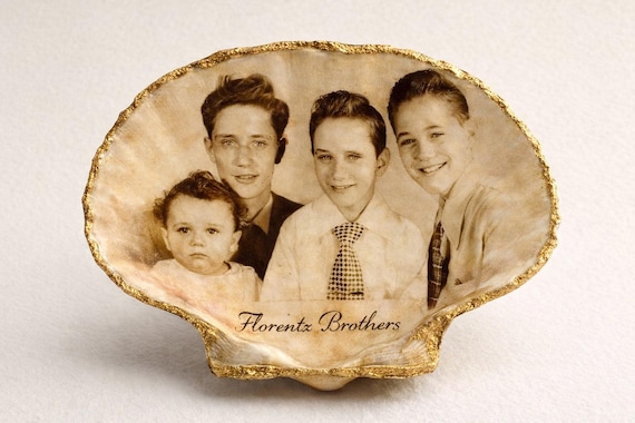 Family legacy shell Vintage photo restoration
