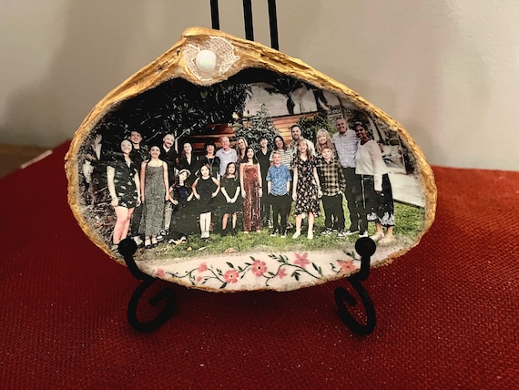 Personalized Family Reunion Photo Shell Keepsake: Cape May Beach Theme