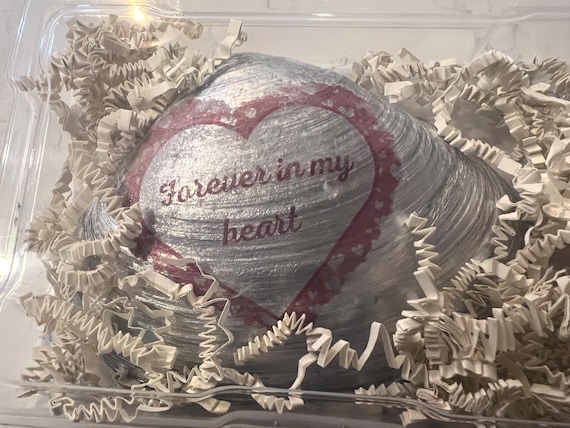 Custom message in a Shell,  Personalized Keepsake for Baby Announcements, Proposals, Celebrations, Special Moments, Wedding Party Attendants