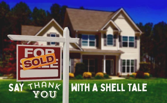 Custom Home Photo Shell | Realtor Closing Gift | Just Sold | New Home Keepsake | Personalized Housewarming Gift | Cape May Decor