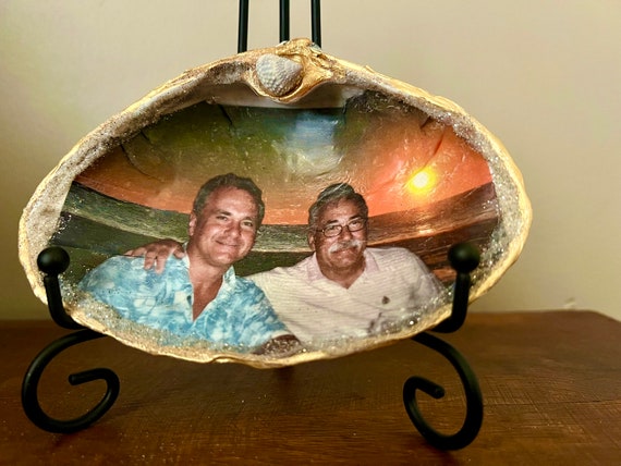 Beach-Inspired Vintage photographs transformed into shells, Memorial  Pieces, Tribute to loved ones for  Weddings, Anniversaries and more.