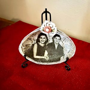 Vintage Clam Shell Photo Keepsake: Made to Order