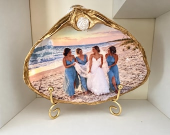 Custom Photo Seashell  • Unique Memory Keepsake  •  Personalized Shell Art