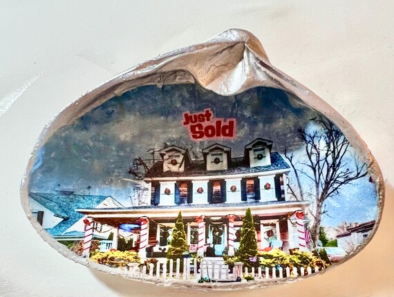 Custom Home Photo Shell | Realtor Closing Gift | Just Sold | New Home Keepsake | Personalized Housewarming Gift | Cape May Decor