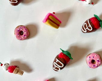 Miniature Sweets Fridge Magnets-Handmade-Polymer Clay-Cute Foodie Gift Set