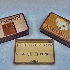 2x Munchkin Tracker & Counter - Extensão de jogo para jogo de cartas Munchkin, acessório de jogo de tabuleiro, expansão para rastreamento de pontuação, pacote em massa