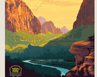 Lion National Park panel by Riley Blake