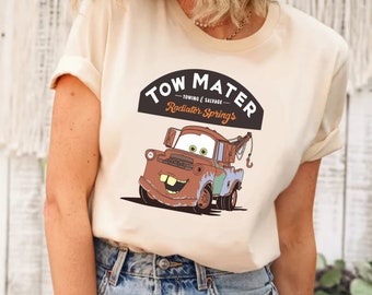 Disney Cars Tow Mater Shirt ,Disney Cars Character Shirt, Cars Friends Shirt, Couple Shirt, Disney Shirt, Lightning McQueen Mater Shirt