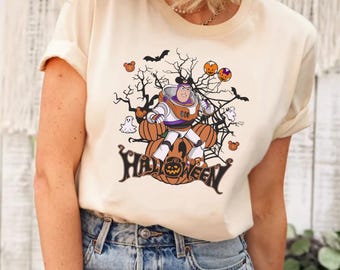 Camiseta Toy Story Buzz Lightyear Halloween, Camiseta Toy Story Halloween, Camiseta Toy Story, Camiseta dos Personagens de Toy Story, Camiseta de Halloween