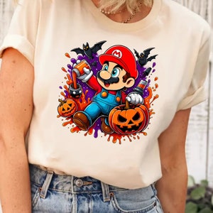 Super Mario Halloween Shirt, Mario Party Shirt, Super Mario Shirt, Super Mario Friends Shirt, Halloween Shirt, Group Matching Shirt