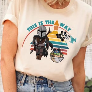 Star Wars This Is The Way Shirt, Star Wars Characters Shirt, Star Wars Shirt, Disney Star Wars Portrait Shirt, Disney Shirt
